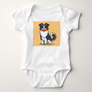 Niedlicher Australischer Schäferhund-23144 Baby Strampler