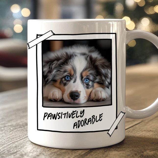 Niedlicher australischer Schäferhund pawsiely Ador Kaffeetasse (Cute Australian Shepherd Dog Mug)