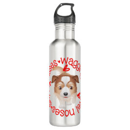 Niedlicher australischer Schäferhund, Sloppy Kisse Edelstahlflasche