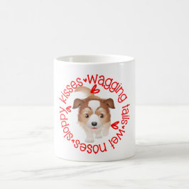 Niedlicher australischer Schäferhund, Sloppy Kisse Kaffeetasse
