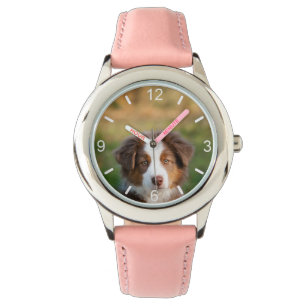 Niedlicher australischer Schäferhund Welpe - Wäh Armbanduhr