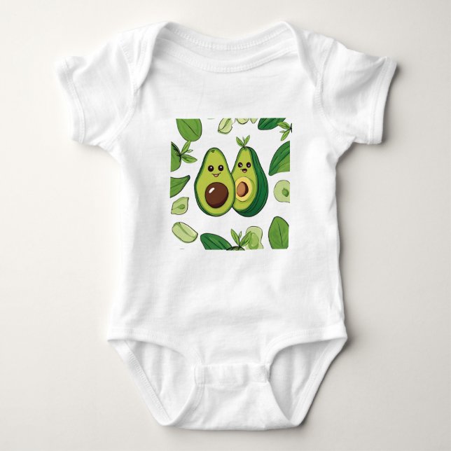 Niedlicher Avocado Couple Phone Case | Funny Kawai Baby Strampler (Vorderseite)