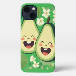 Niedlicher Avocado Couple Phone Case | Funny Kawai iPhone Hülle