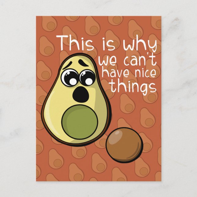 Niedlicher Avocado Das ist der Grund, warum wir ke Postkarte (Vorderseite)
