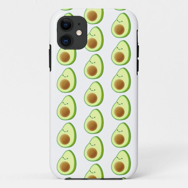 Niedlicher Avocado, der Muster Zeichne Case-Mate iPhone Hülle (Rückseite)