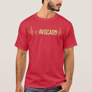 Niedlicher Avocado Heartbeat, Vegan für Männer Fra T-Shirt