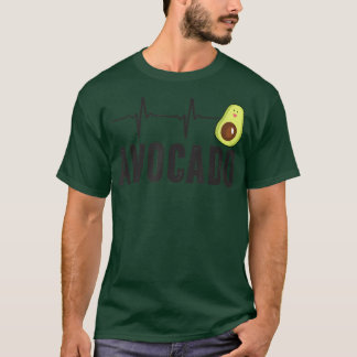 Niedlicher Avocado Heartbeat, Vegan für Männer Fra T-Shirt