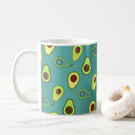 Niedlicher Avocado-Schnitt Sommer Grün Farbverlauf Kaffeetasse