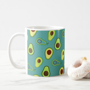 Niedlicher Avocado-Schnitt Sommer Grün Farbverlauf Kaffeetasse