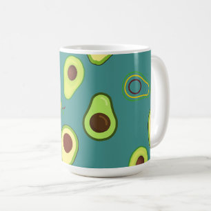 Niedlicher Avocado-Schnitt Sommer Grün Farbverlauf Kaffeetasse