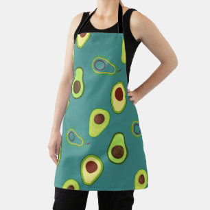 Niedlicher Avocado-Schnitt Sommer Grün Farbverlauf Schürze