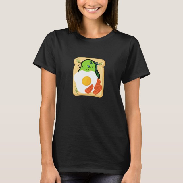 Niedlicher Avocado Toast für Mädchen Frauen Avocad T-Shirt (Vorderseite)