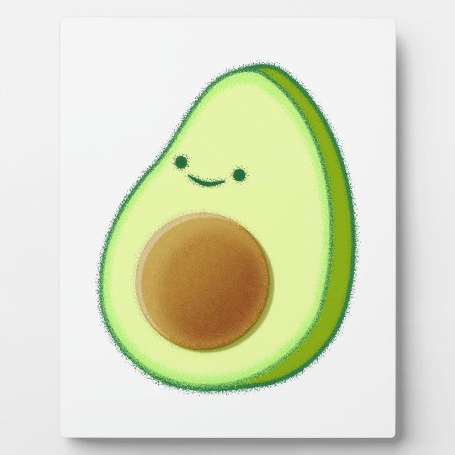 Niedlicher Avocado Zeichnend Fotoplatte (Vorderseite)
