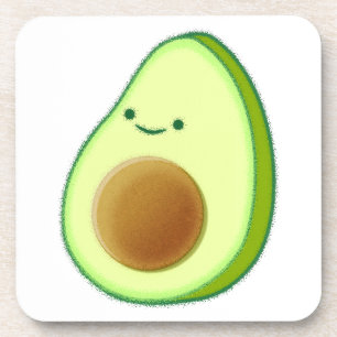 Niedlicher Avocado Zeichnend Getränkeuntersetzer