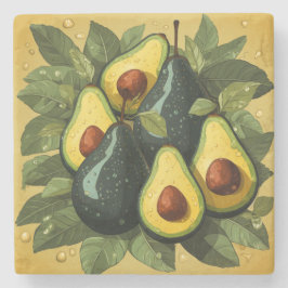 Niedlicher Avocados-Untersetzer Steinuntersetzer