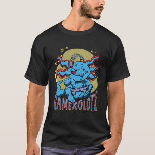 Niedlicher Axolotl Play Console Videospiele Gamexo T-Shirt