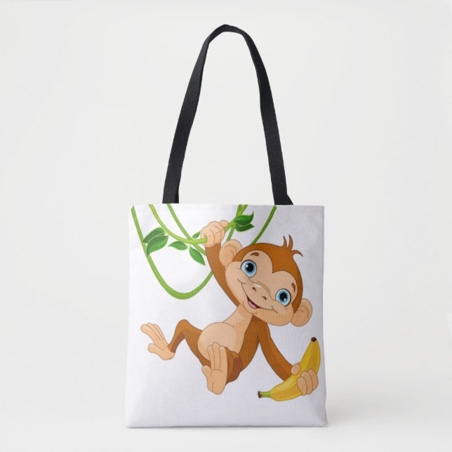 Niedlicher Baby-Affe Tasche (Vorderseite)