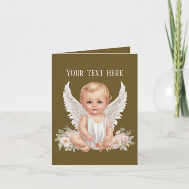 Niedlicher Baby Angel-Text (Vorderseite)