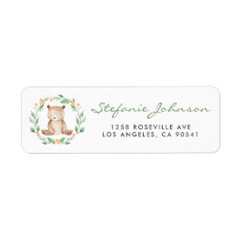 Niedlicher Baby Bear Greenery Kranz