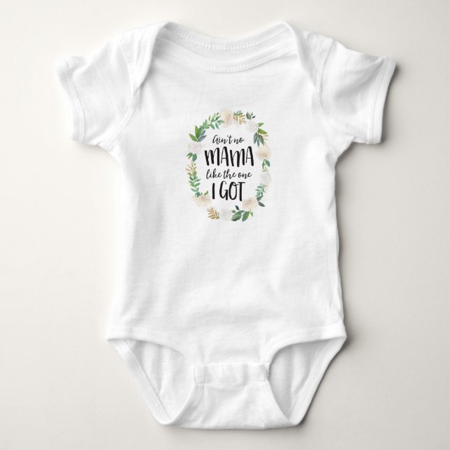 Niedlicher Baby Bodysuit, Ain no Mama Bodysuit Strampler (Vorderseite)