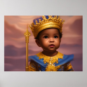 Niedlicher Baby Boy Blue Poster