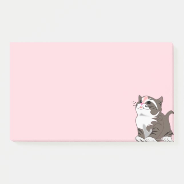 Niedlicher Baby Cat Post - Hinweise Post-it Klebezettel (Vorderseite)