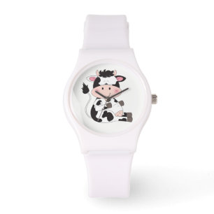 Niedlicher Baby Cow Cartoon Armbanduhr