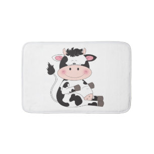 Niedlicher Baby Cow Cartoon Badematte