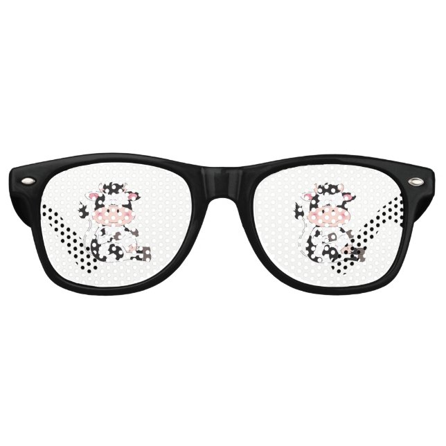 Niedlicher Baby Cow Cartoon Sonnenbrille (Vorderseite)