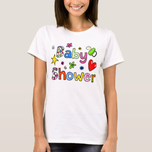 Niedlicher Baby-Duschen-Gruß-Text-Ausdruck T-Shirt