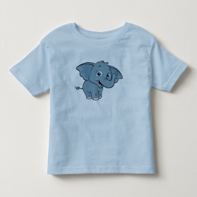 Niedlicher Baby-Elefant Kleinkind T-shirt (Vorderseite)
