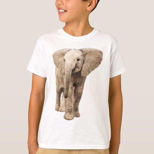 Niedlicher Baby-Elefant T-Shirt (Vorderseite)
