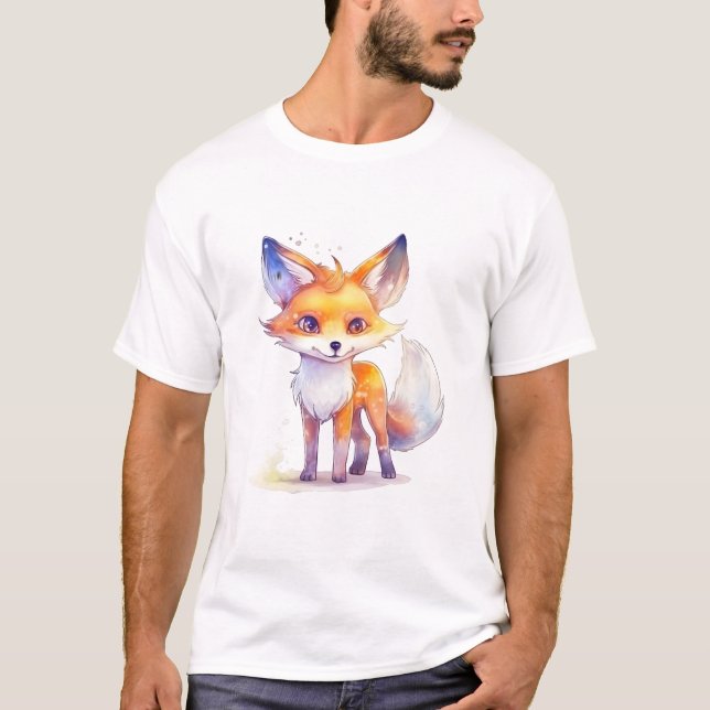 Niedlicher Baby Fox Männer-T - Shirt (Vorderseite)