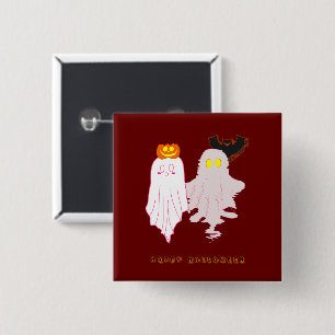 Niedlicher Baby Ghosts Halloween Button