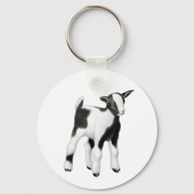 Niedlicher Baby Goat Schlüsselanhänger (Vorderseite)