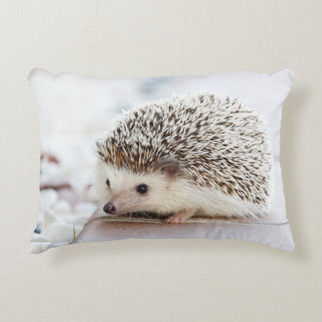 Niedlicher Baby-Igel Dekokissen (Vorderseite)