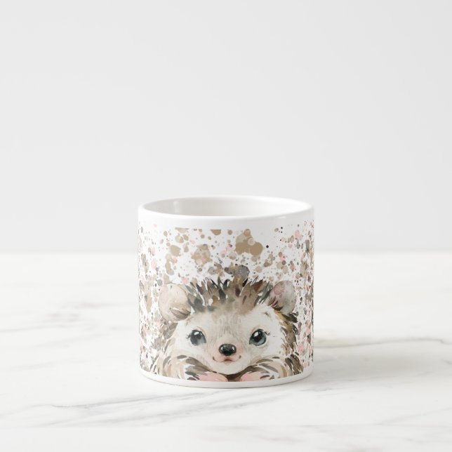 Niedlicher Baby-Igel Espressotasse (Vorderseite)