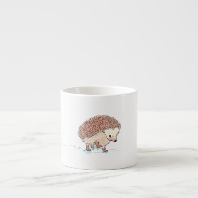 Niedlicher Baby-Igel Espressotasse (Vorderseite)