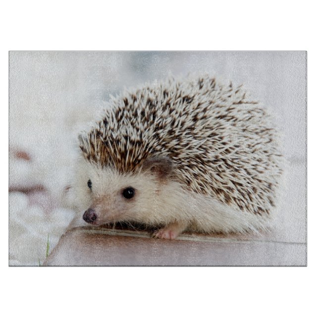 Niedlicher Baby-Igel Schneidebrett (Vorderseite)