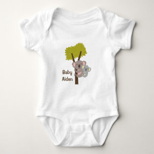 Niedlicher Baby-Koala-Bär und Mama für Babys Baby Strampler