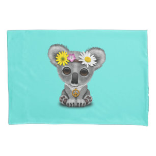 Niedlicher Baby-KoalaHippie Kissenbezug