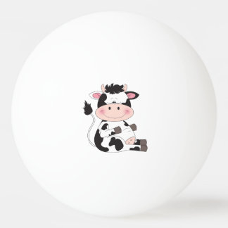 Niedlicher Baby-Kuh-Cartoon Tischtennisball