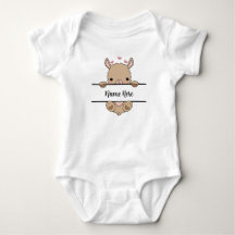 Niedlicher Baby Llama individuell anpassbarer Body