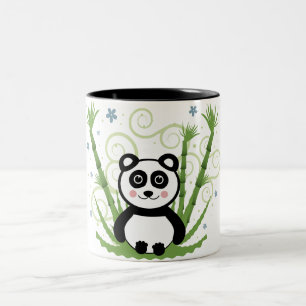 Niedlicher Baby-Panda Zweifarbige Tasse