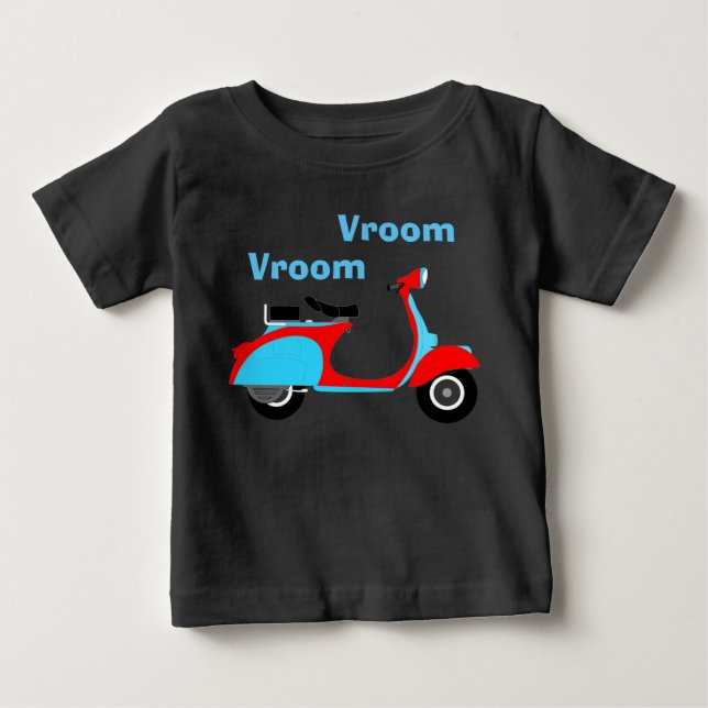 Niedlicher Baby-Roller des Roller-| Baby T-shirt (Vorderseite)