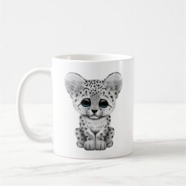 Niedlicher Baby-Schnee-Leopard CUB Kaffeetasse