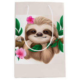 Niedlicher Baby-Slot in einem Baum Mittlere Geschenktüte