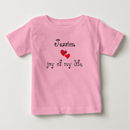 Niedlicher Baby-T - Shirt - bearbeitbarer Name und