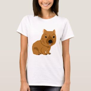 Niedlicher Baby Wombat Entwurf T-Shirt