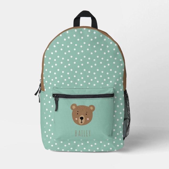 Niedlicher Babybär Bedruckter Rucksack (Vorderseite)